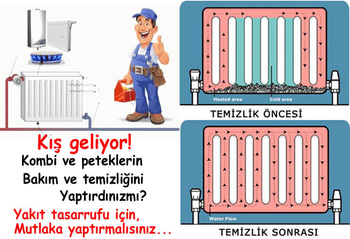 kalorifer petek temizliği
